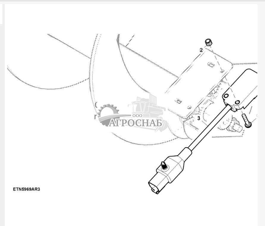 Датчик оборотов элеватора отходов 